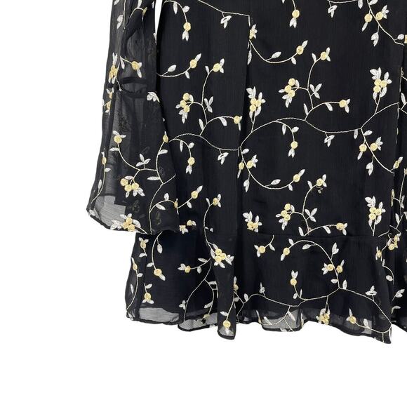 La Maison Talulah Night Spark Floral Chiffon Mini Dress Size XL - Picture 7 of 9